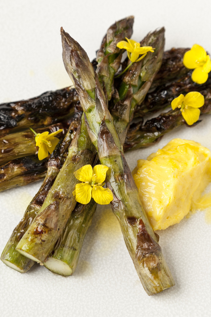 Barbecued Asparagus Recipe & Rapeseed Mayonnaise - Great British Chefs