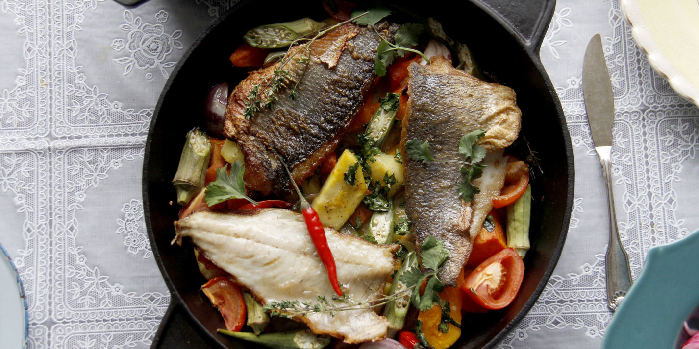 One-Pot Sea Bass Recipe - Great British Chefs