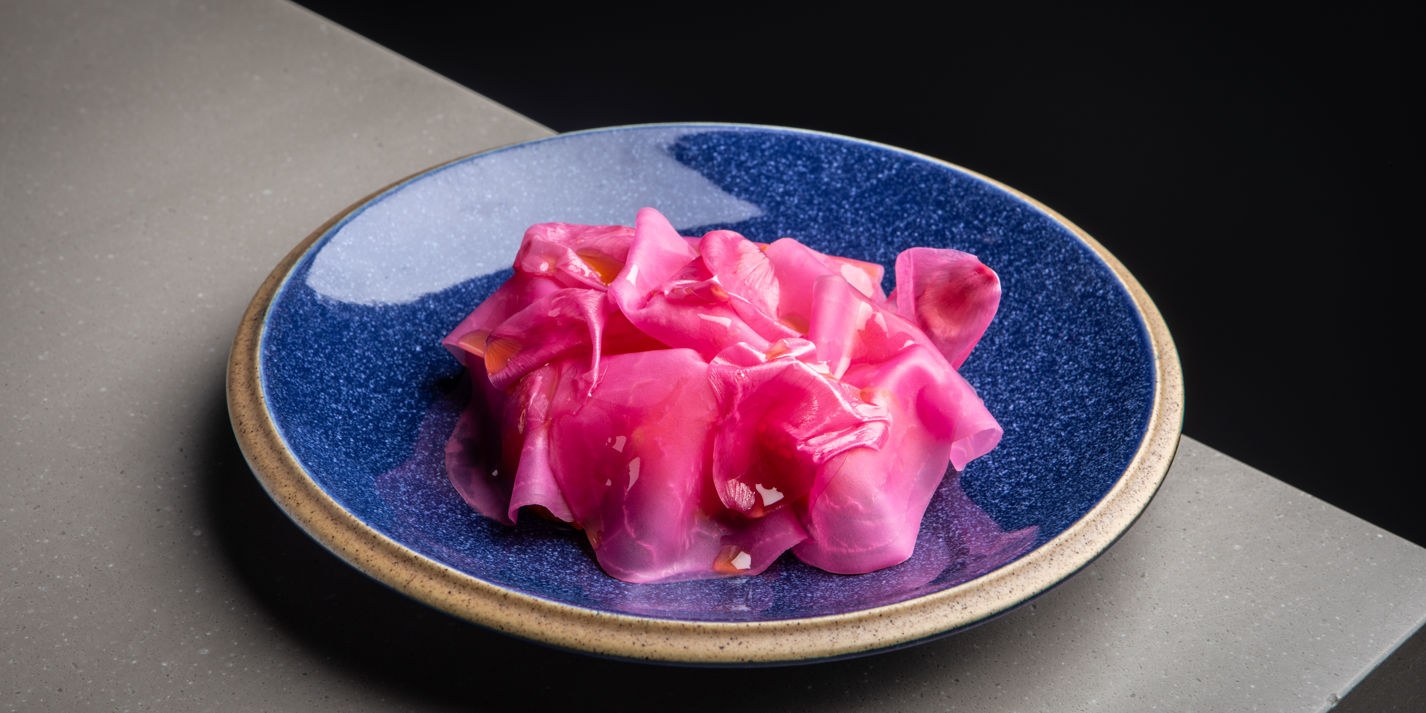 Beetroot Salad with Pickled Rose Recipe - Great British Chefs