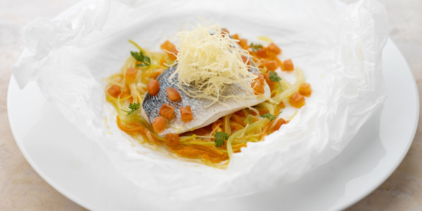 Sea Bream with Glazed Vegetables Recipe - Great British Chefs