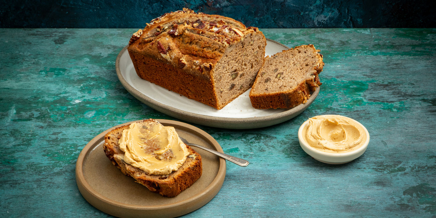 Buckwheat Banana Bread with Whipped Espresso Butter Recipe - Great British Chefs