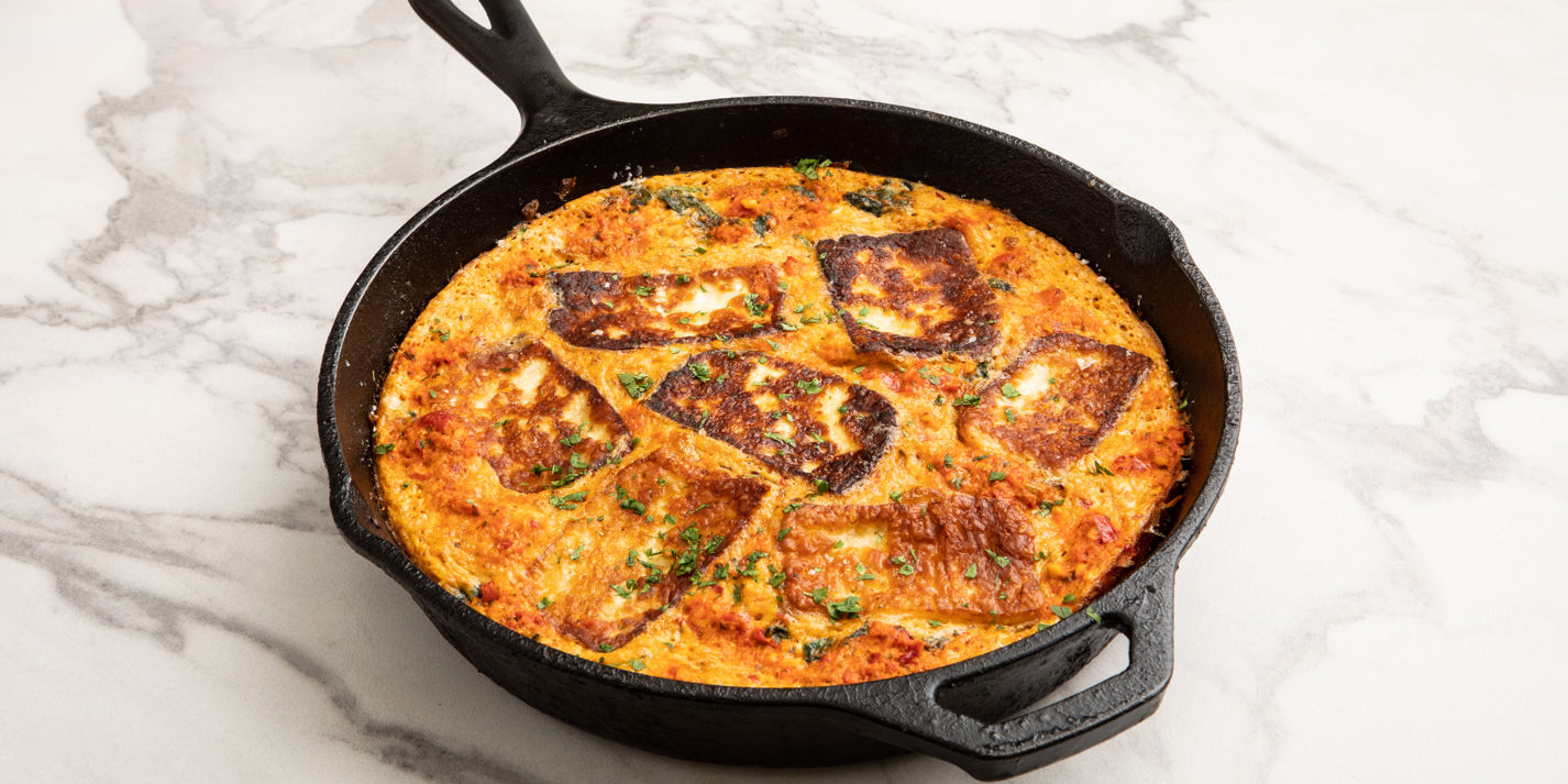 Spinach and Halloumi Frittata Recipe - Great British Chefs