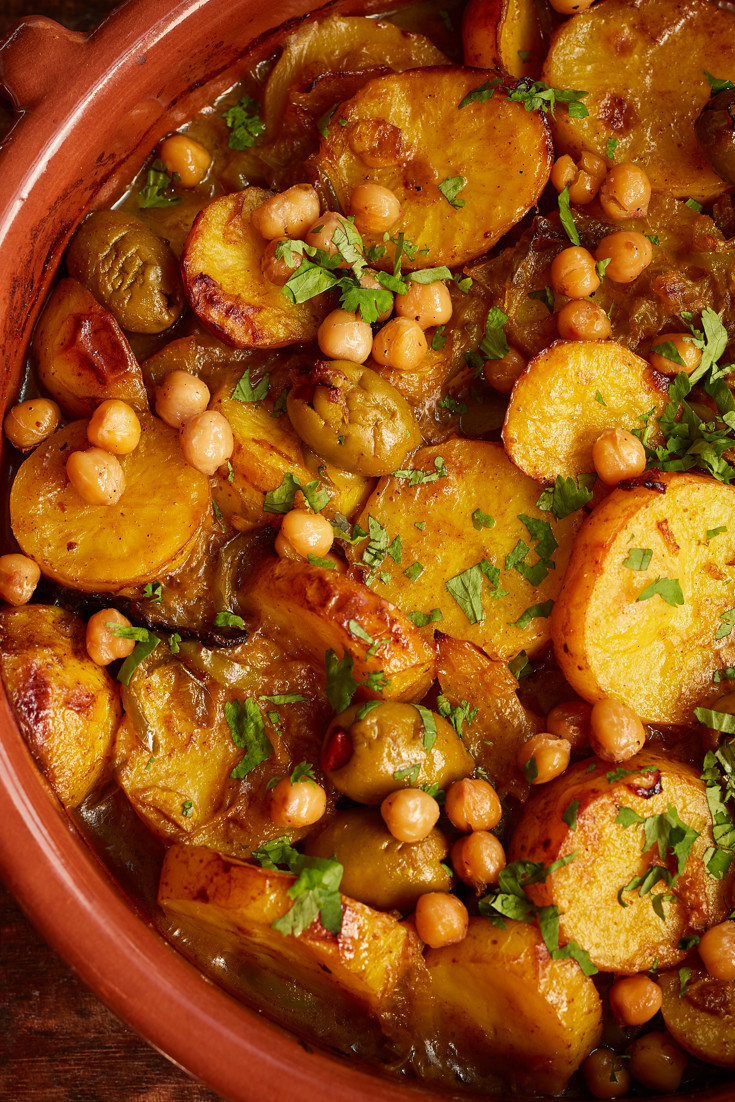 Vegan Potato, Olive and Preserved Lemon Tagine Recipe Great British Chefs