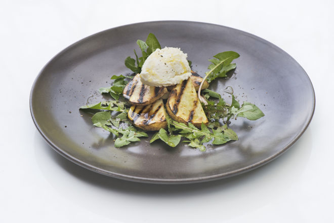 Braised Gem Lettuce with Jersey Royals Recipe - Great British Chefs