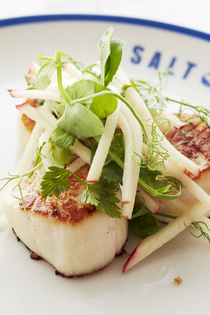 Apple Salad and Scallops Recipe Great British Chefs
