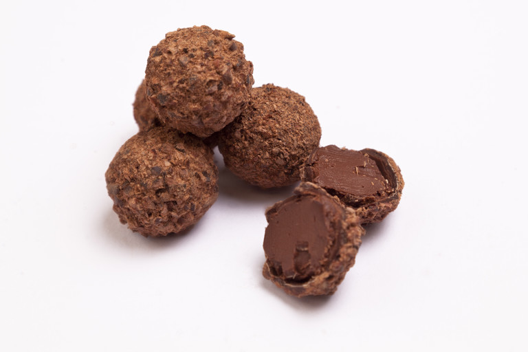 Cedarwood and cassia-bark truffles