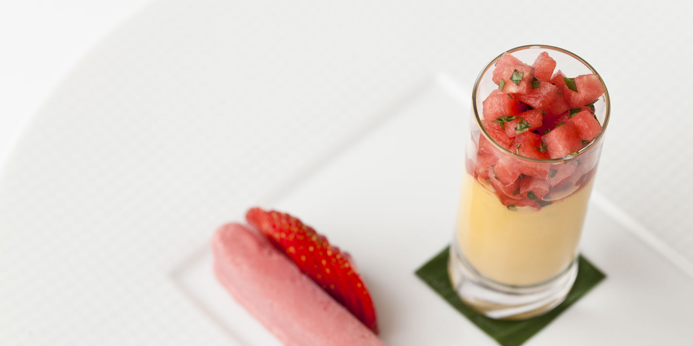 Mango Yoghurt & Strawberry Cream Fingers - Great British Chefs
