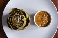 Artichokes with hazelnut butter