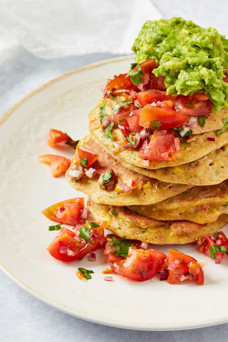 Spelt and Sweetcorn Pancakes Recipe Great British Chefs