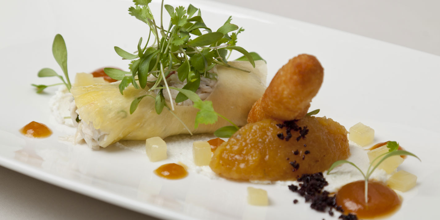Dressed Crab Recipe, Pineapple Chutney, Beignets - Great British Chefs-image