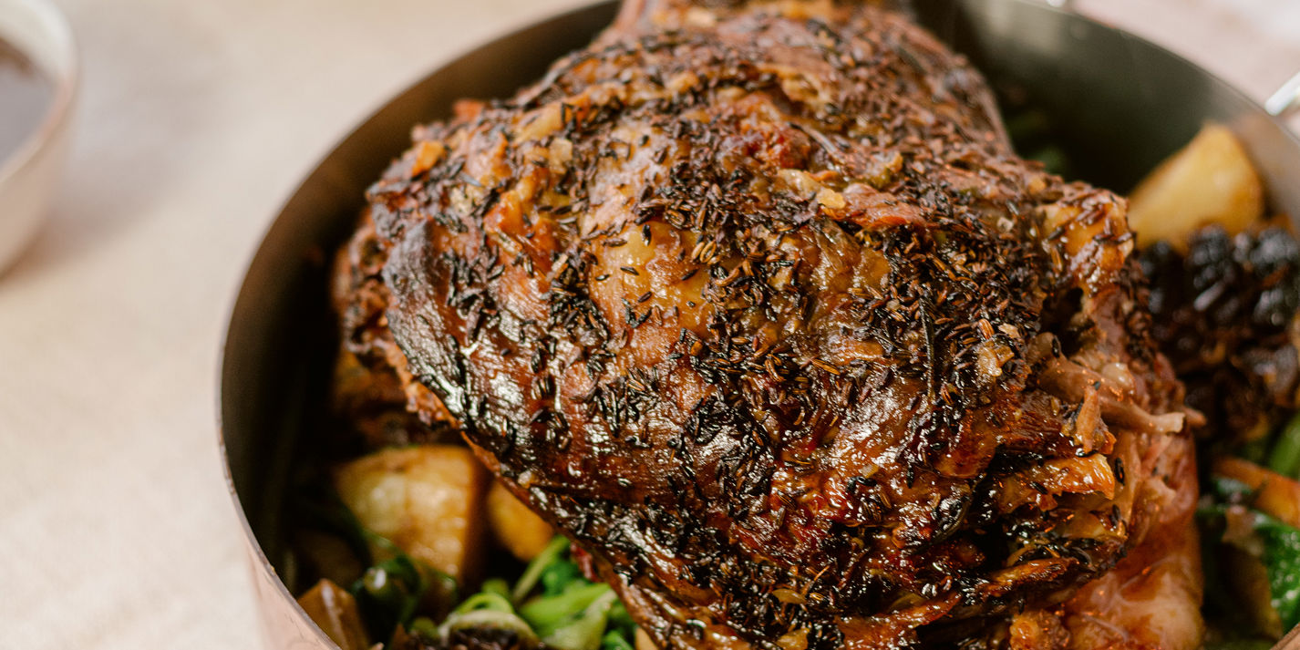 Slow Roast Lamb Shoulder and Lamb Fat Potatoes Recipe - Great British Chefs