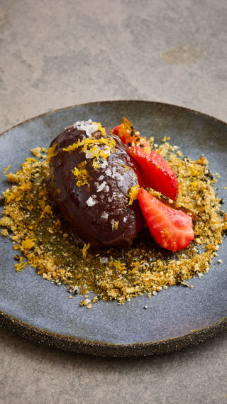 Dark chocolate orange ganache with sesame praline recipe reel