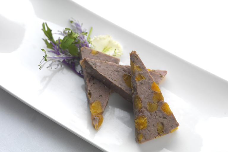 Pork and apricot terrine