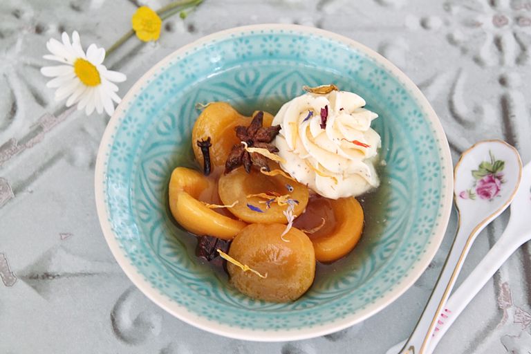 Spiced apricots recipe