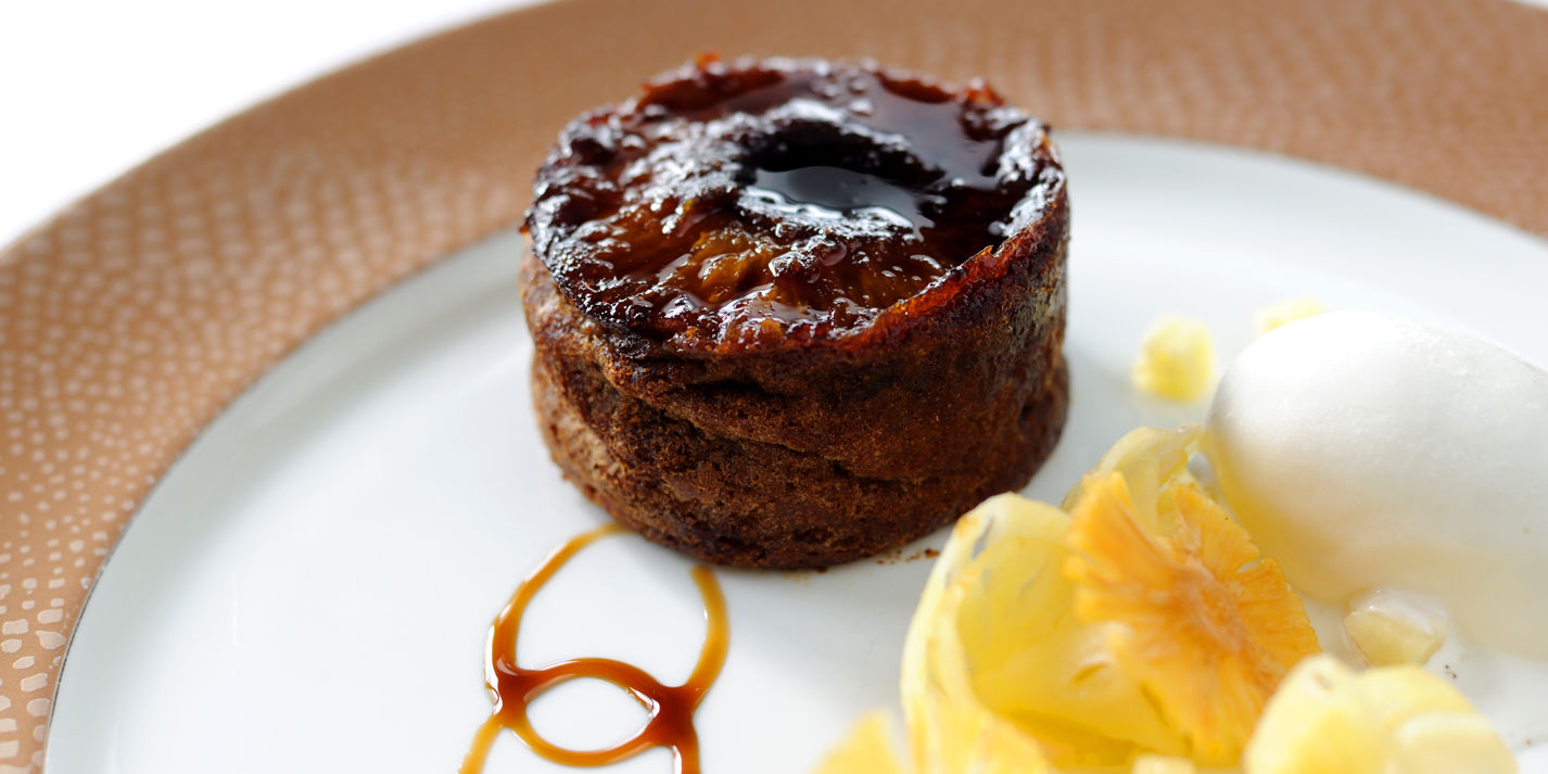 Pineapple Cake With Ginger & Mascarpone Sorbet - Great British Chefs