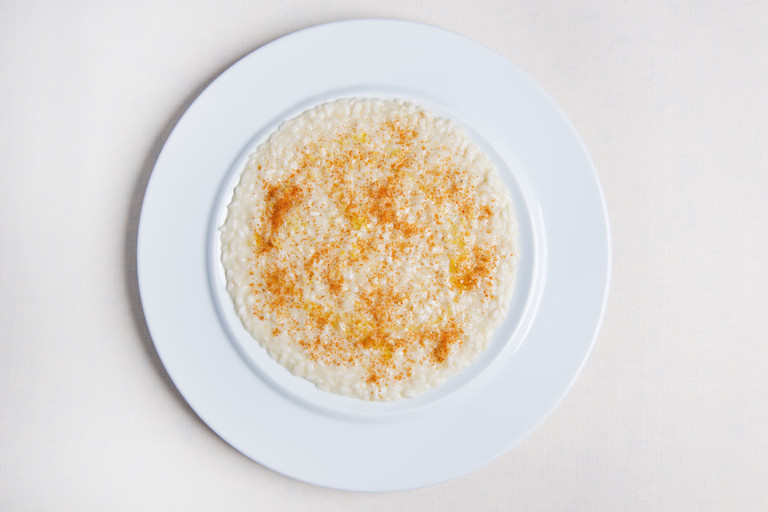 Risotto with garlic and chilli