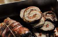 Rolled breast of lamb