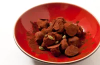 Chocolate and cardamom ganache