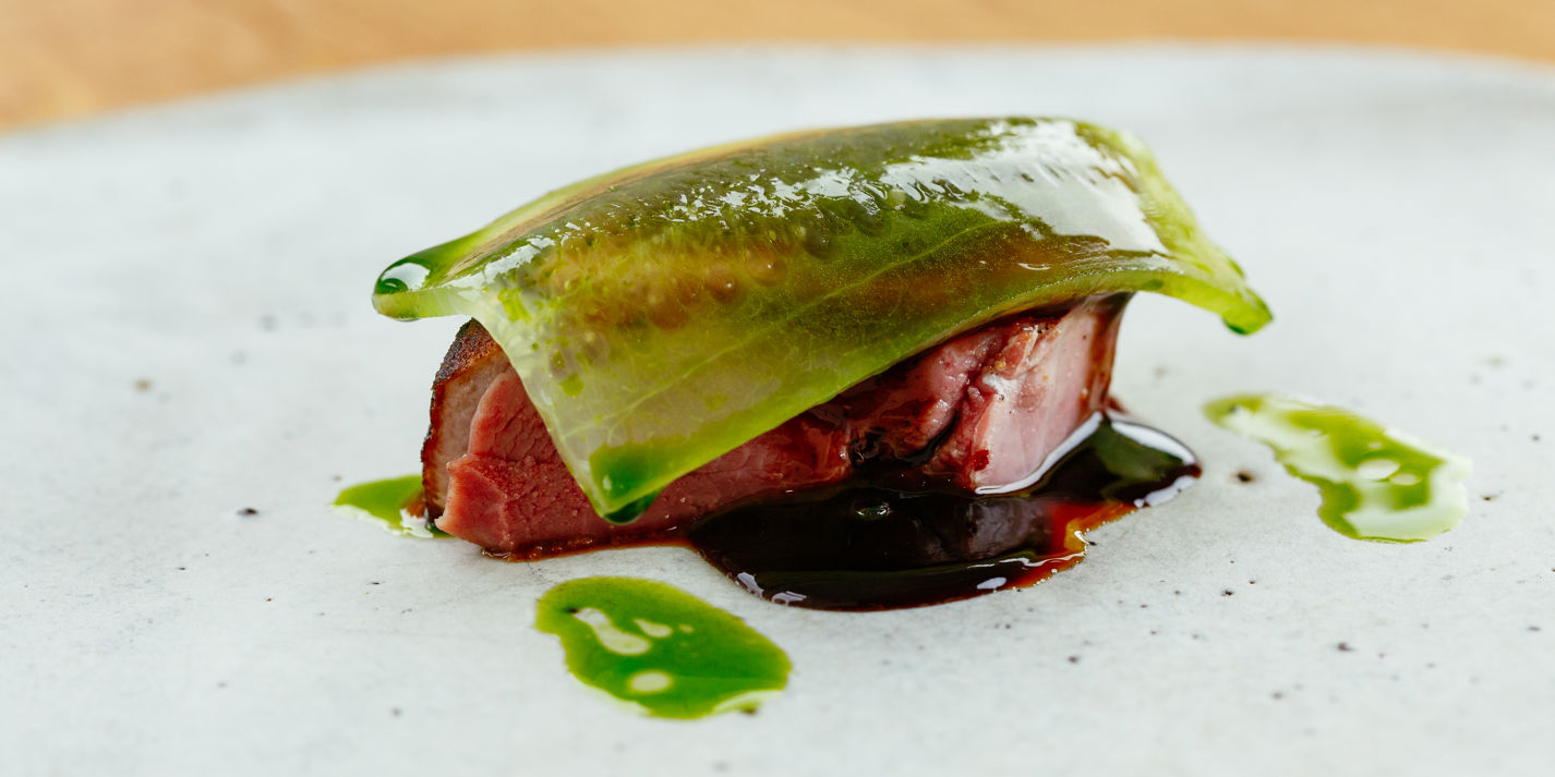 Smoked Duck with a Brown-Sugar-and-Soy Glaze