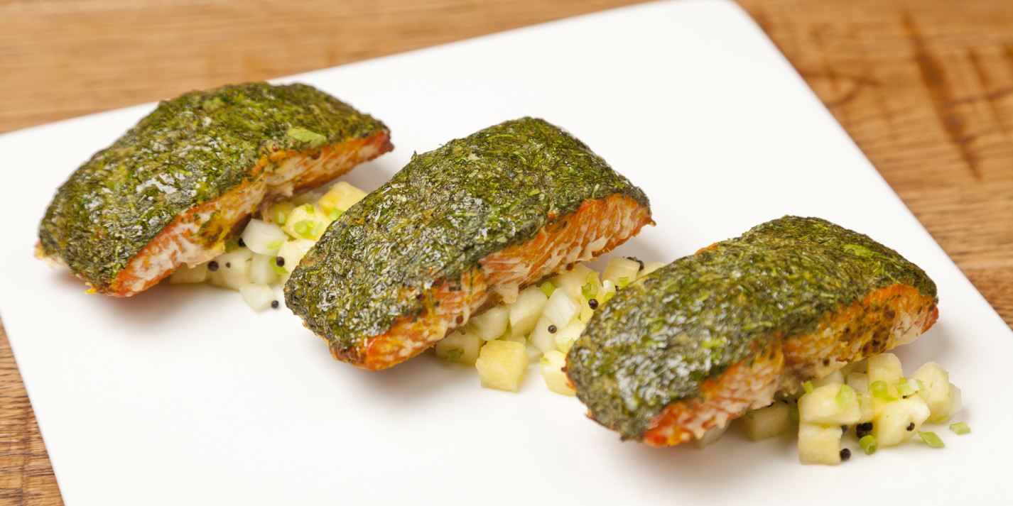 Herb Crusted Salmon Recipe Great British Chefs 8332