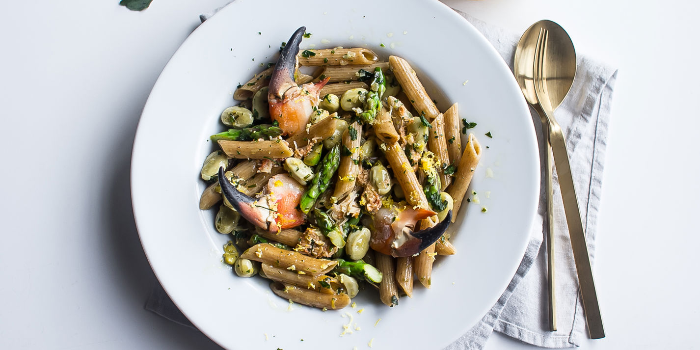 Crab and Lemon Pennette Rigate Recipe - Great British Chefs-image