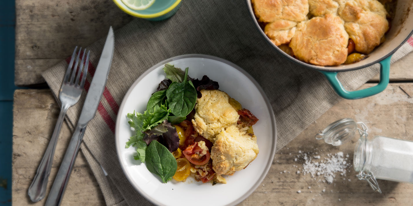 Red Tomato Cobbler Recipe - Great British Chefs-image