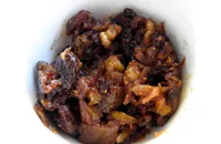 Fig, apple and walnut mincemeat with calvados 