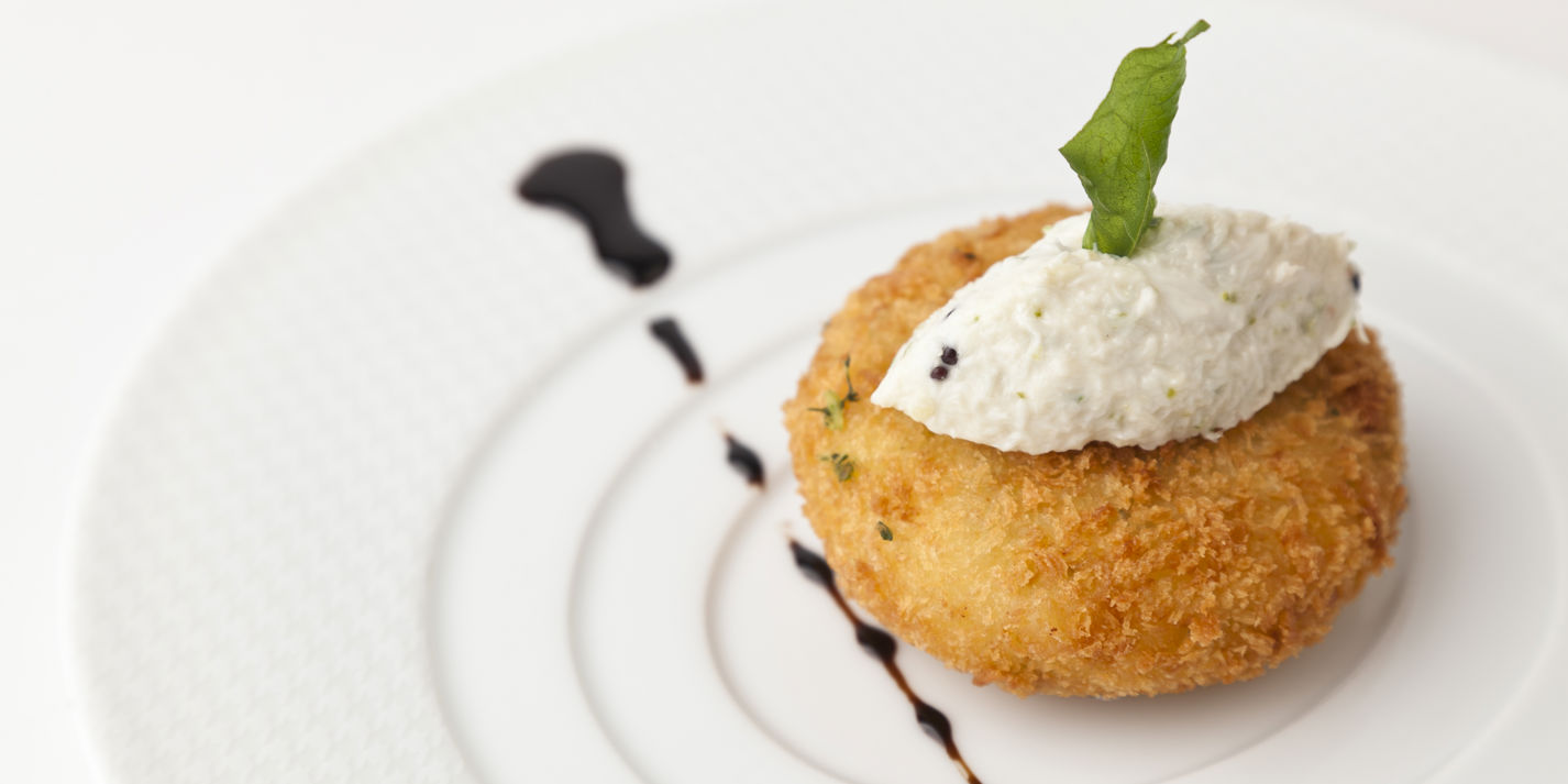 South Indian crab cake and crab chutney