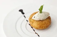 South Indian crab cake and crab chutney