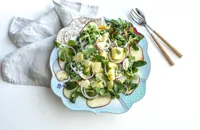 Garden potato salad with yoghurt dressing