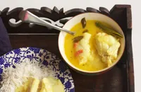 South East Asian fish molee with curry leaves and coconut milk