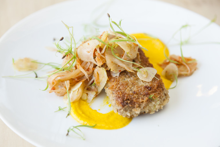 Welsh Lamb neck with fennel kimchi