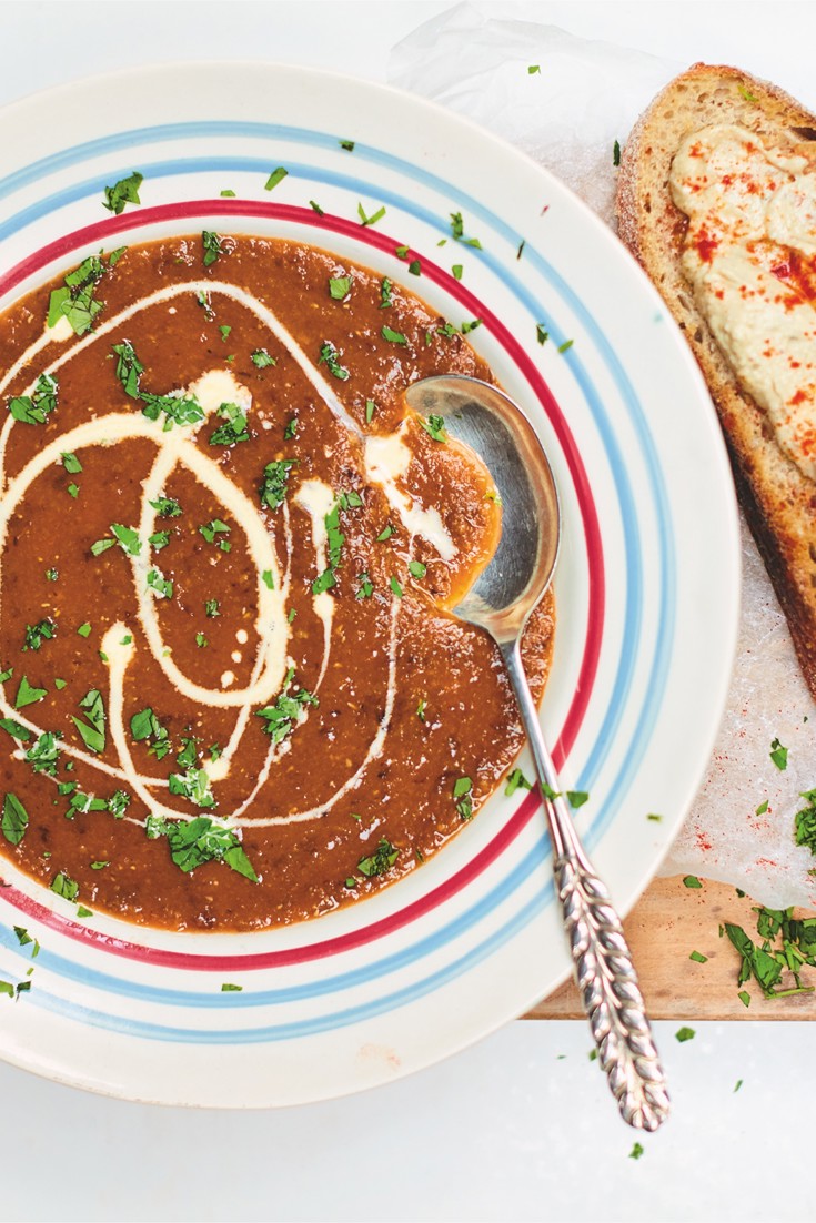 Lentil Soup with Anchovy and Caper Toast Recipe Great British Chefs