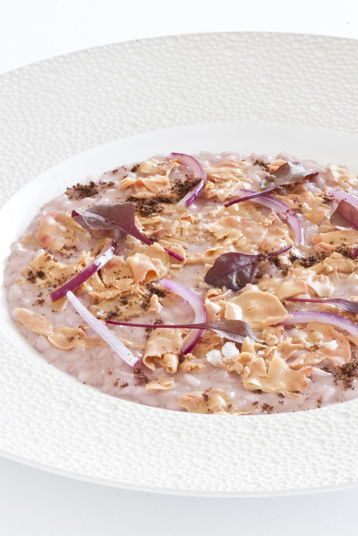 Red Onion Risotto Recipe with Foie Gras - Great Italian Chefs