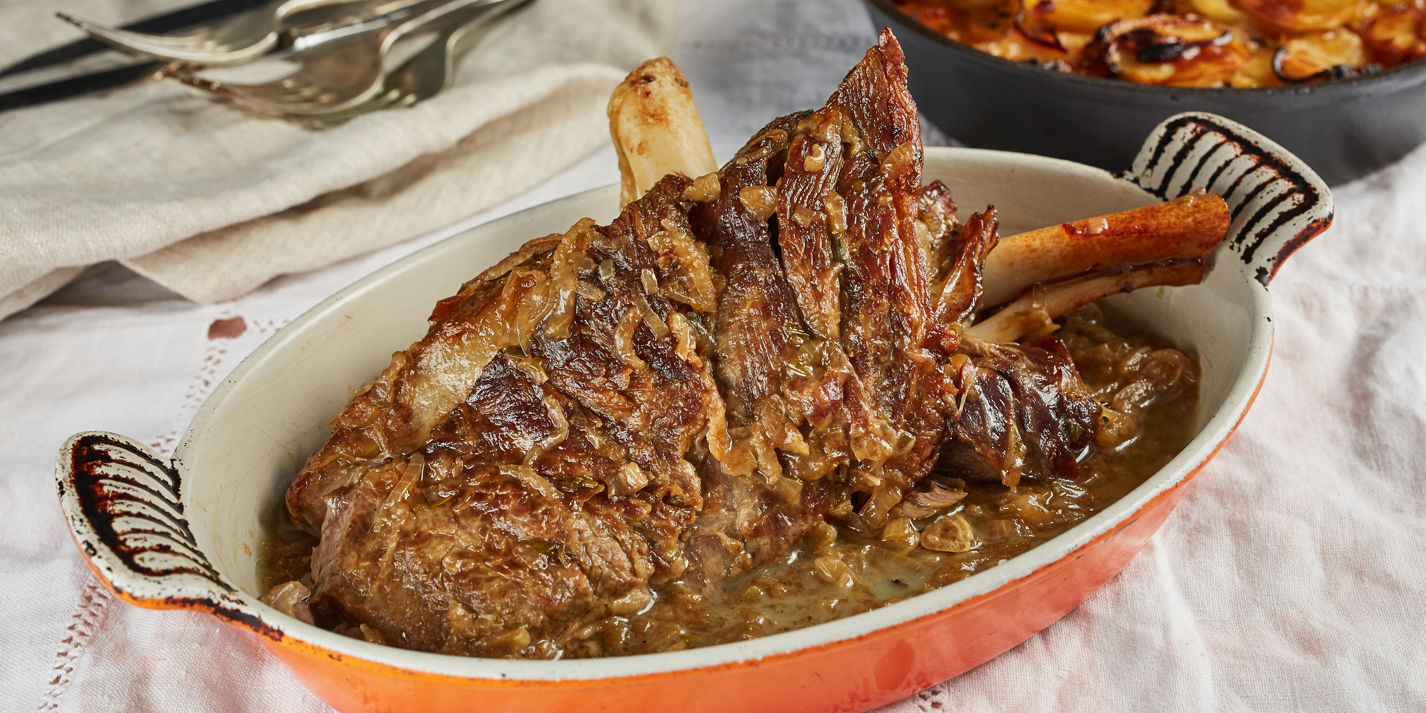 Lamb Shoulder Braised in Vinegar and Anchovies Recipe - Great British Chefs