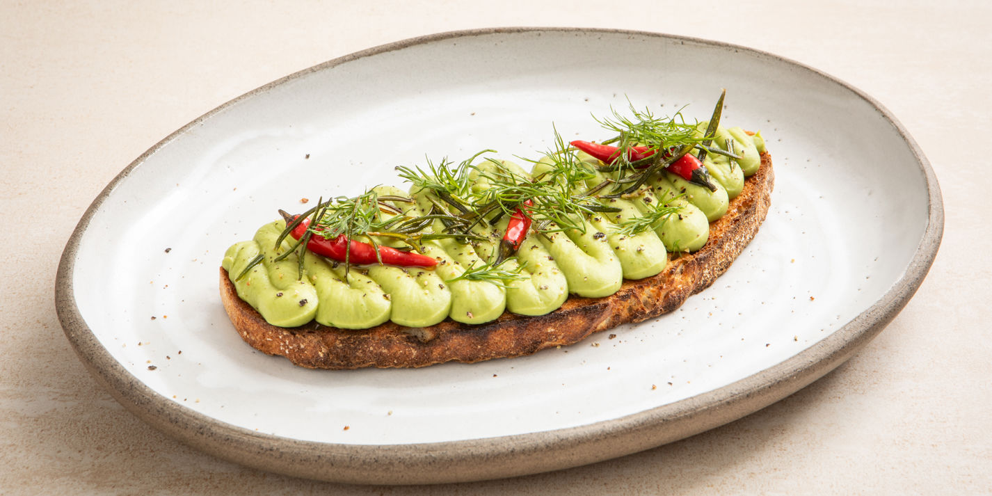 Herby Whipped Butter Bean Toast Recipe - Great British Chefs