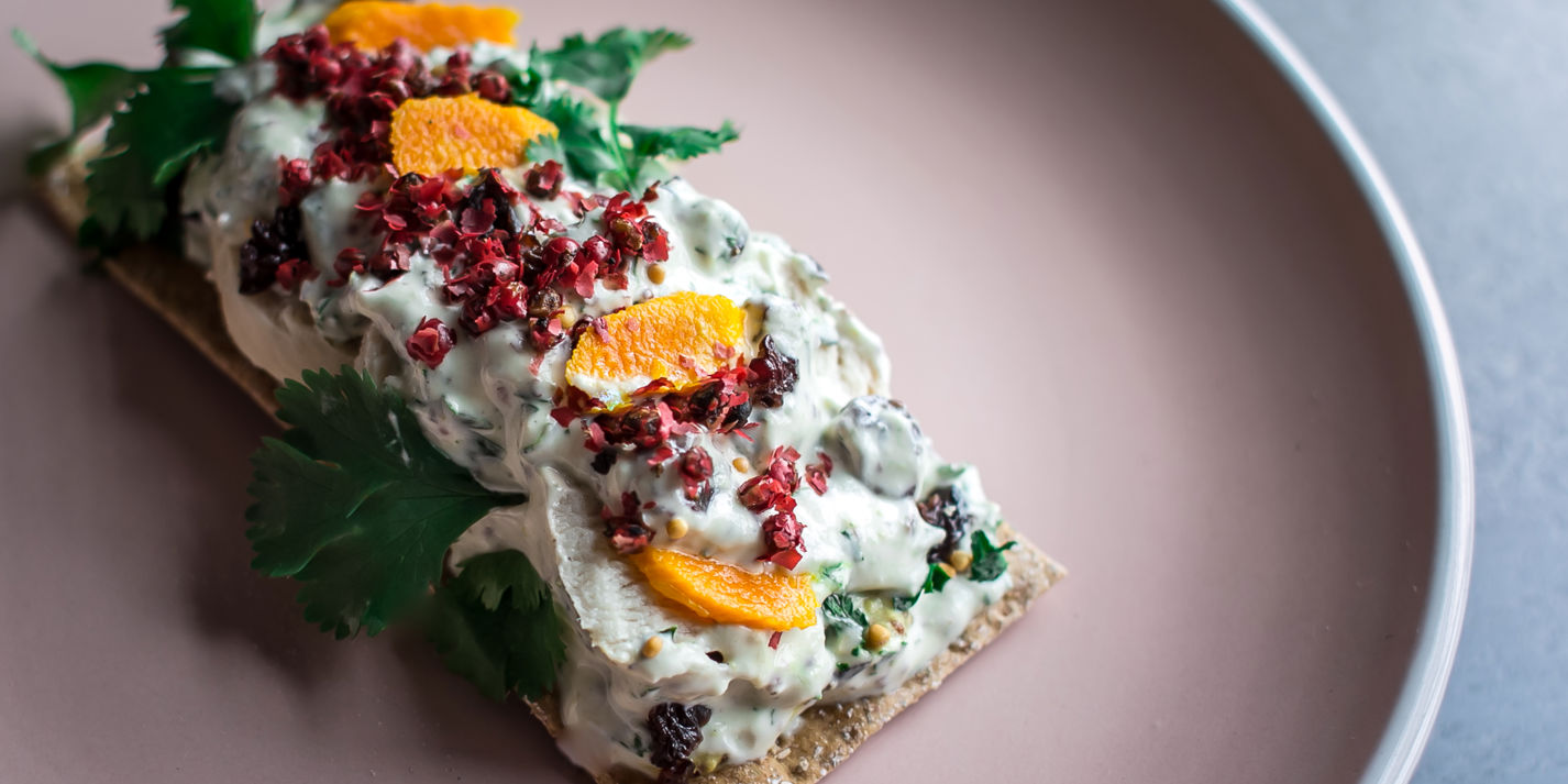 Chicken Crispbreads with Pickled Turmeric - Great British Chefs