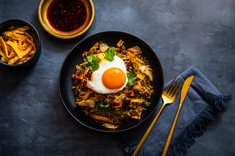 Nasi goreng with sambal oelek