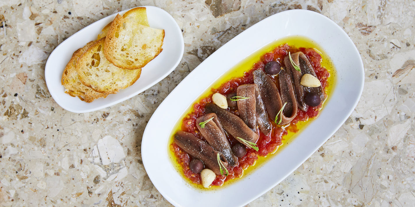 Anchovy Tapas Recipe with Tomatoes - Great British Chefs