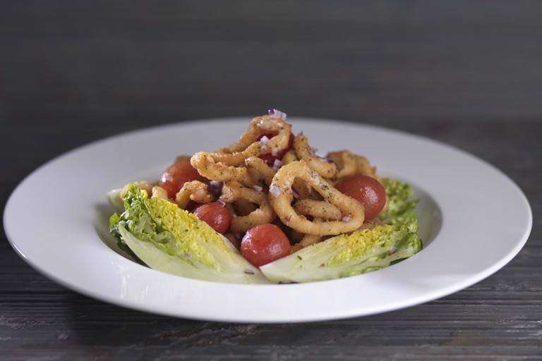Calamari with Dijon cream 