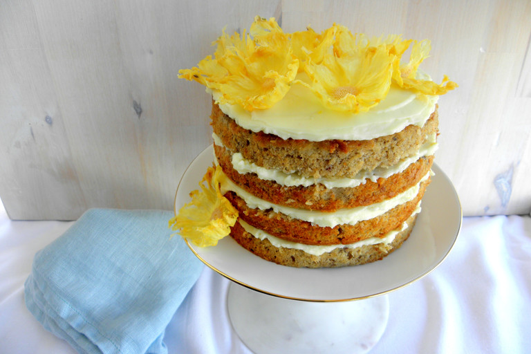 Golden hummingbird cake