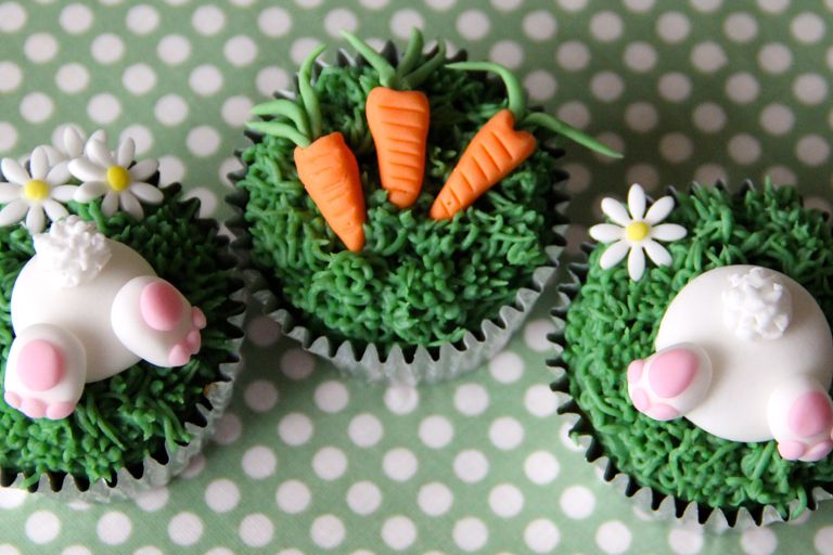 Easter animal cupcakes