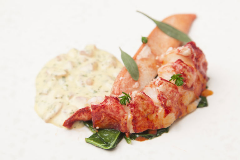Sous Vide Lobster with sauce Choron
