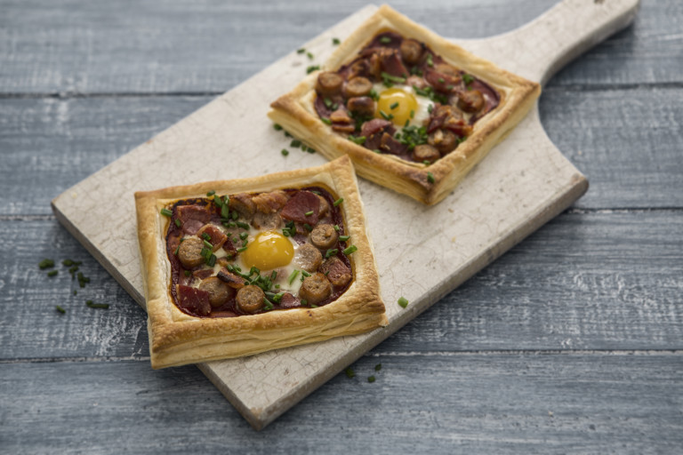 All day breakfast tartlets