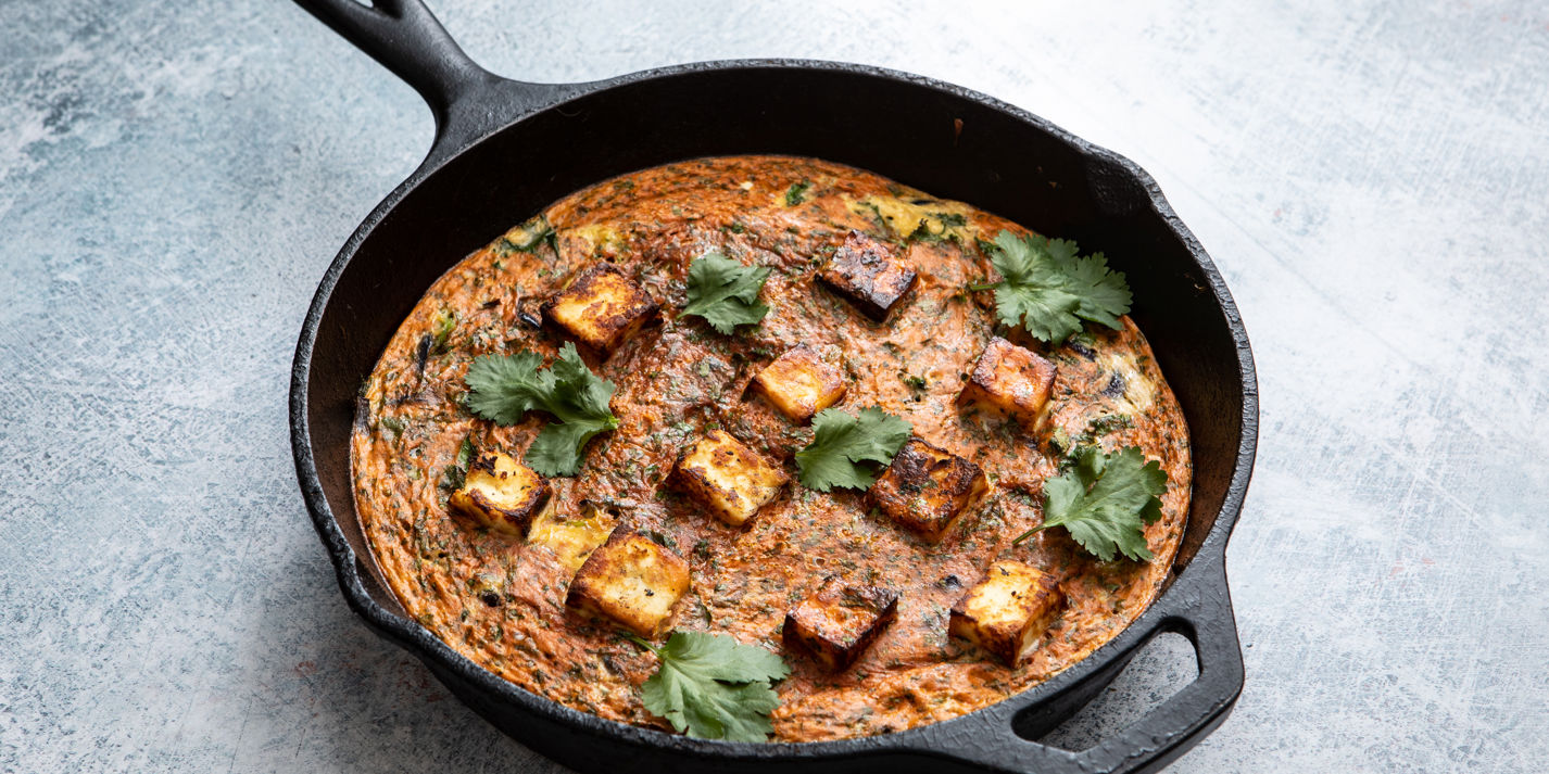 Curried Egg and Tomato Frittata With Paneer Recipe - Great British Chefs