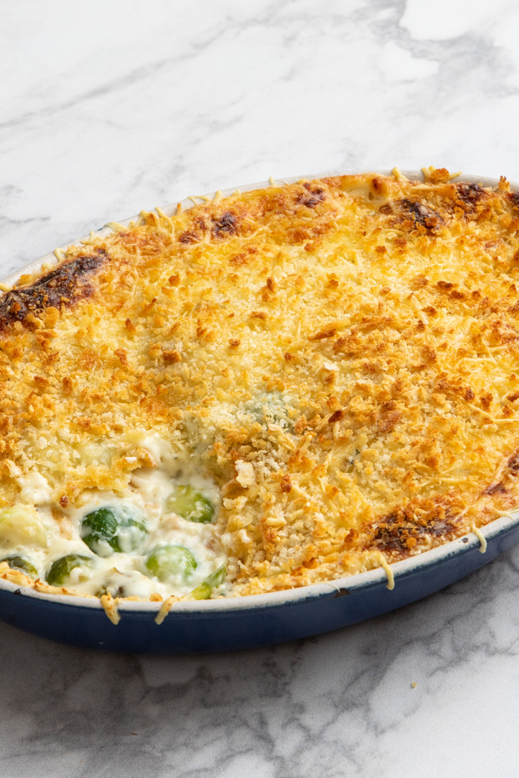 Sprout and Horseradish Gratin Recipe Great British Chefs