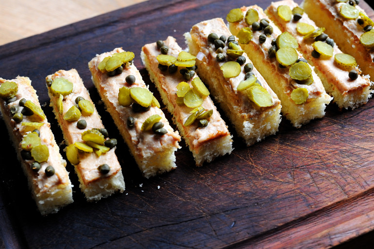 Foie gras parfait, grape chutney and toasted brioche