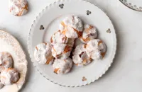Clementine-scented marzipan biscuits