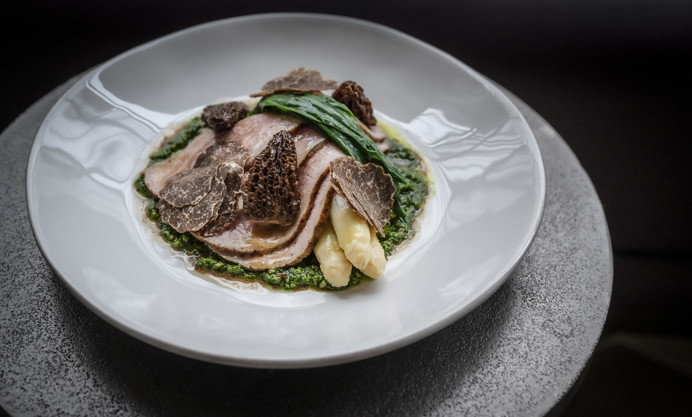 Rose Veal With Morels White Asparagus And Wild Garlic Recipe Great British Chefs