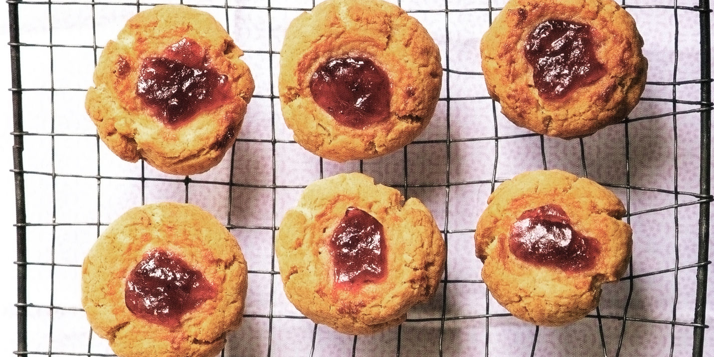 Peanut Butter and Jam Thumbprint Cookie Recipe - Great British Chefs